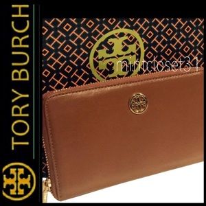 Tory Burch Leather Zipper Wallet